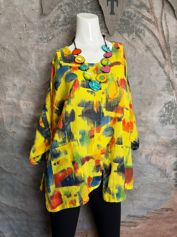 Z6653 Painters Top-Lemon