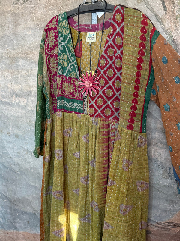 JG-156 Kantha Sunrise Dress-2 MIX