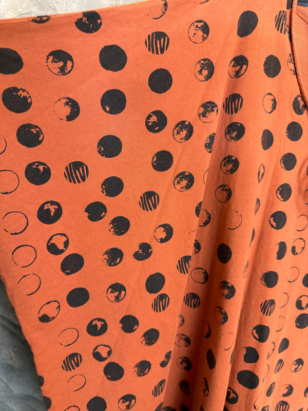 715CL-MOON Oversized Tunic Tee-Cedar