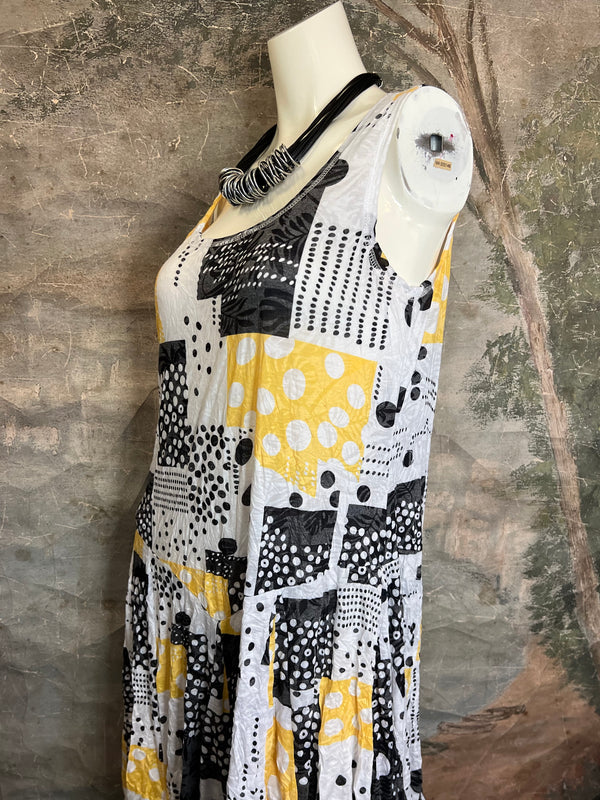 25006 Crinkle Tank Bubble Dress