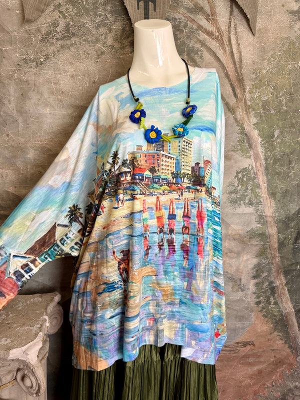 T722BO Burnout One Size Top-Beach Trip 30A