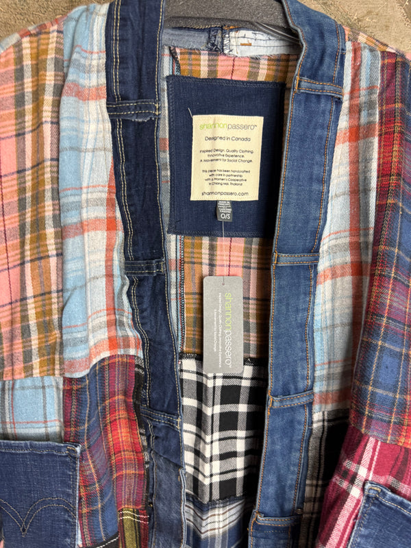 5573 Lodge Flannel Cardigan-Mix B