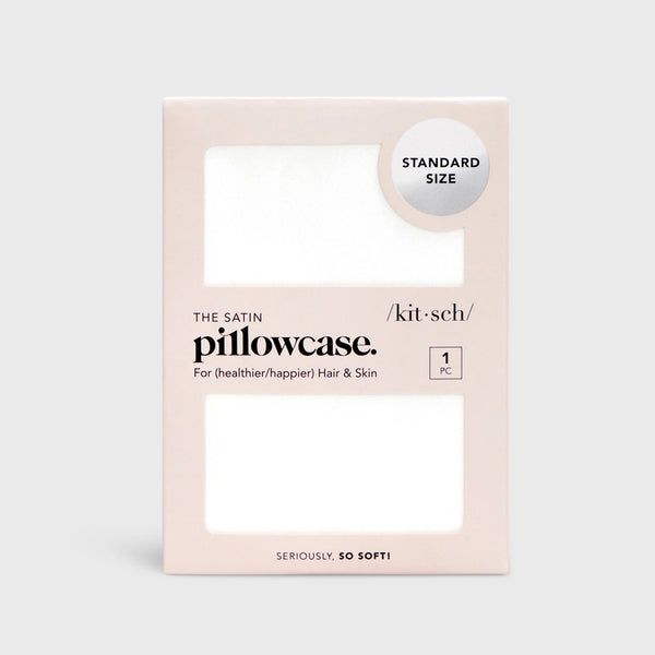 KITSCH Silky Satin Pillowcase-IVORY