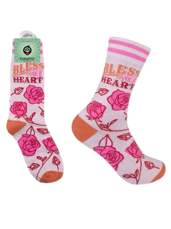 Art To Wear Novelty Socks-Bless Ur Heart