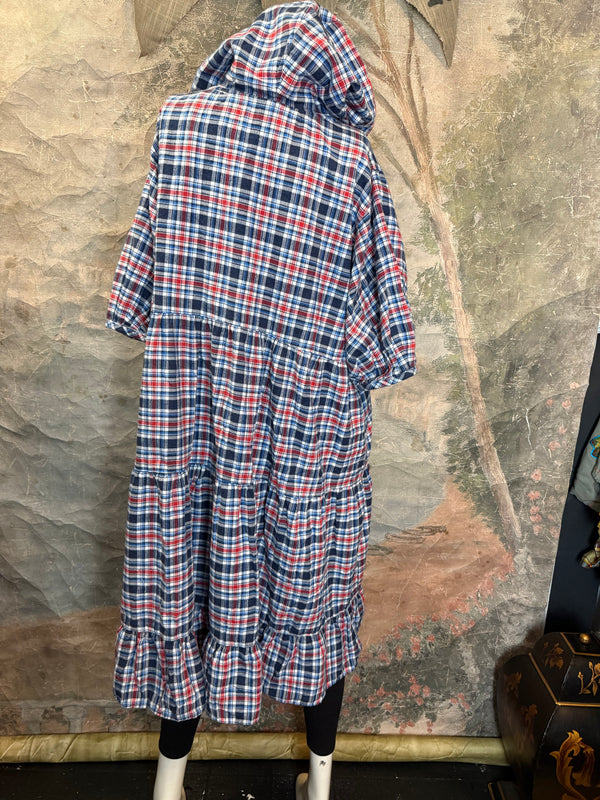 5428 Plaid Babydoll Tunic