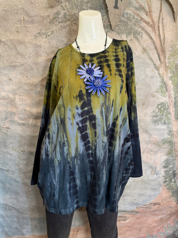 DD1813 Milla  L/Slv Top-Mustard