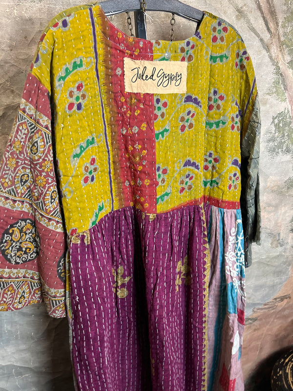 JG-156 Kantha Sunrise Dress-Mix 3