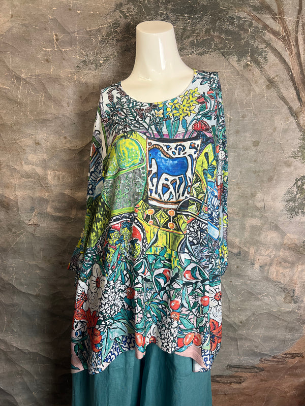 T1369K White Knit Whimsy Top-Spring Has Sprung