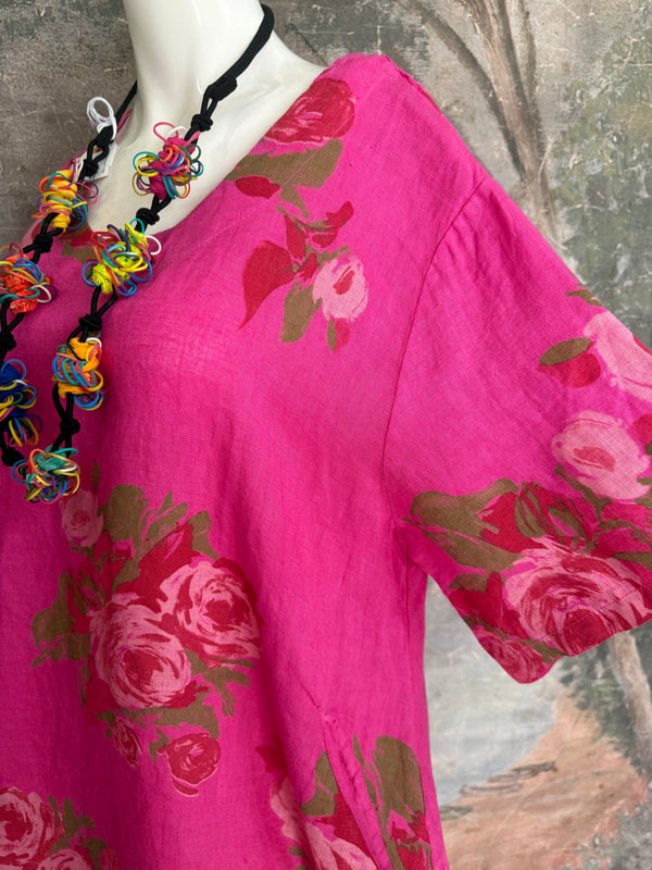 90645-62 Rose Pocket Tunic-St.Berry