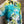 Load image into Gallery viewer, 7063V Block Dyed Justly Top-TURQ MIX
