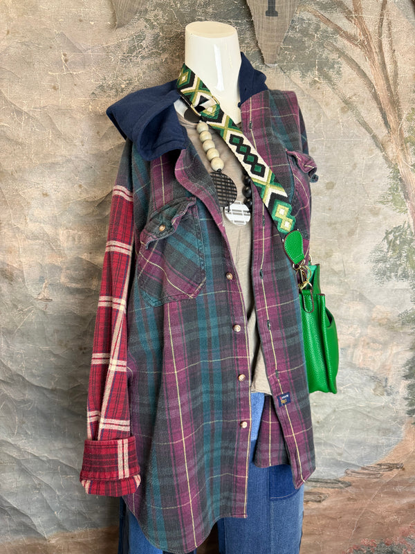 0003A Pebbled Vegan MINI Leather Crossbody Bag-Green