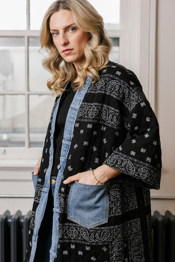 5885 Mackenzie Cardigan Jacket-Black