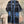 Load image into Gallery viewer, Black bandana paisley quilted cardigan jacket with denim trim pockets and snap buttons, long boho kimono style - 7
