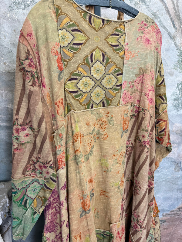 PL-815D Patchwork Tee Dress