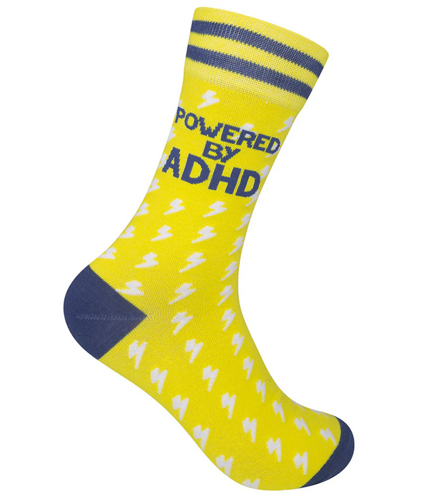 Art To Wear Novelty Socks-Powered By ADHD 😵‍💫