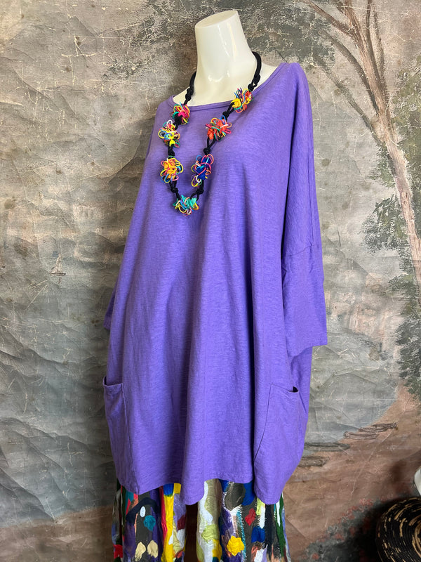 5016024 2 Pocket Pullover-Lilac Purple