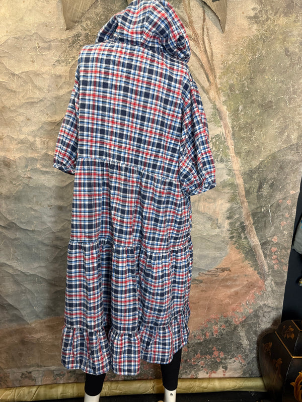 5428 Plaid Babydoll Tunic