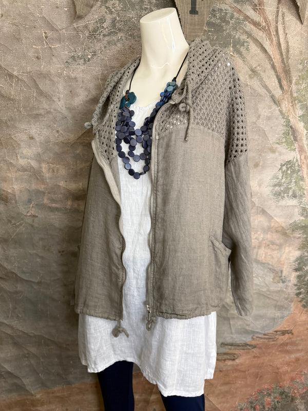 92076 Mix Net Jacket-Mud
