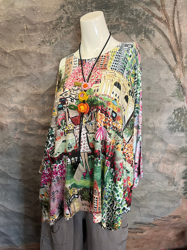 T1369K White Knit Whimsy Top-City Gal Shopper