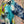 Load image into Gallery viewer, 7063V Block Dyed Justly Top-TURQ MIX
