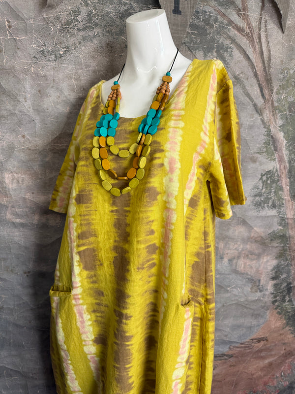 90847T-62 San Fran Dress-Mustard