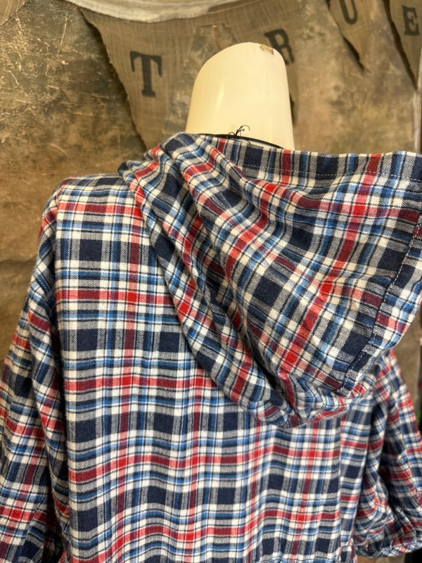 5428 Plaid Babydoll Tunic