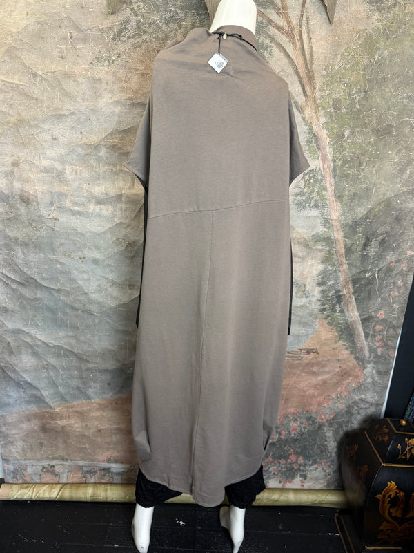 92009 Cocoon Sweatshirt Dress-Mocha