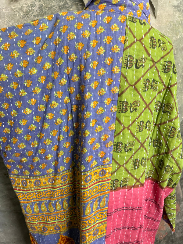 1013w Long Kurta Shirt Dress-Marley