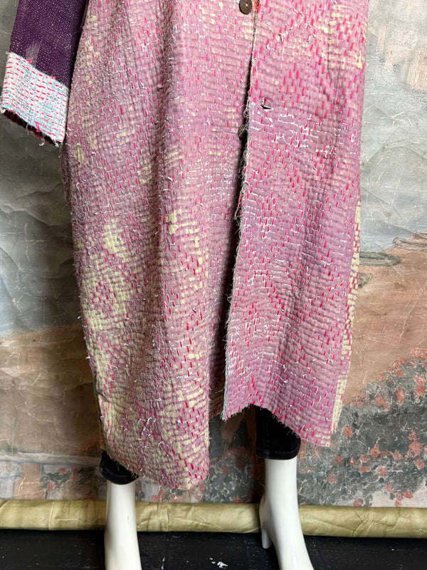 JG-183 Kantha Sunrise Coat-MIX 5