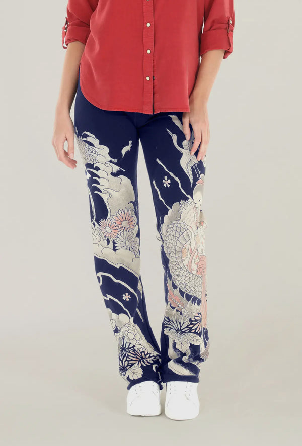 4360 Pull-on Zen Lounge Pant-Navy