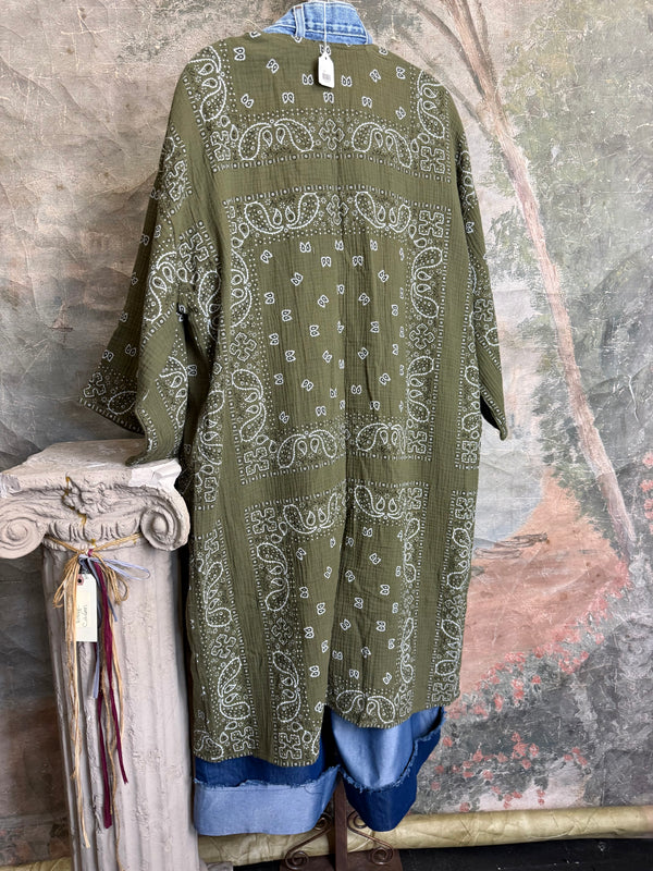 5783 Bandana Long Cardigan