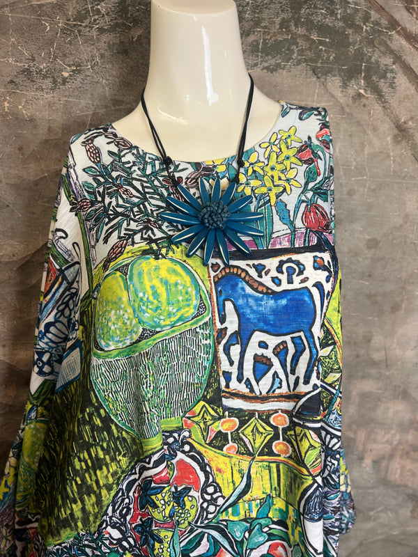 T1369K White Knit Whimsy Top-Spring Has Sprung