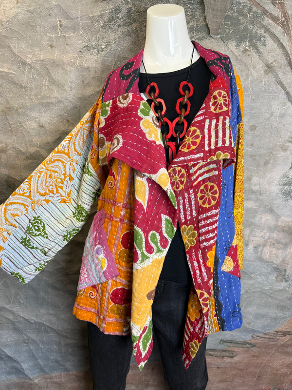 SS6148 Funky Kantha Jacket-Marley C