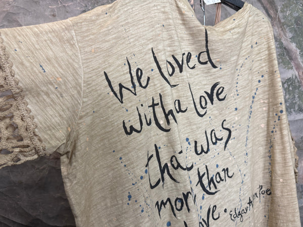 A26 Art-To-Wear LOVE Poem Shirt