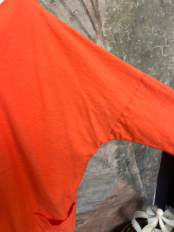 5016024 2 Pocket Pullover-Tabasco Orange