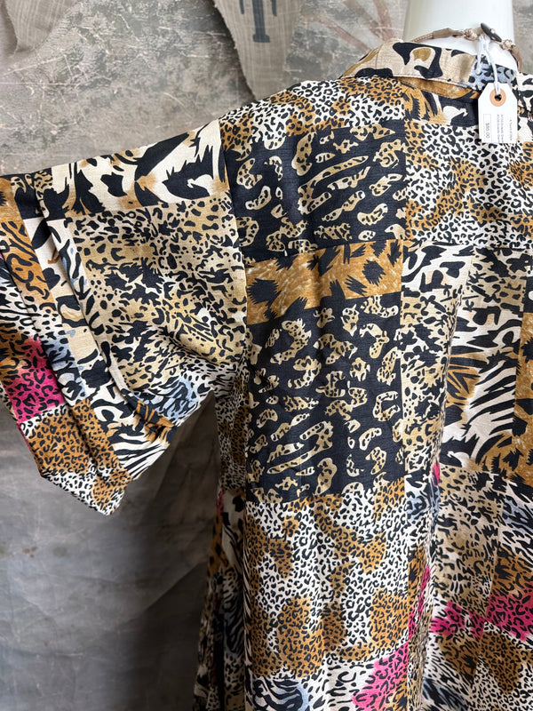 AD26-01 The High-Low Echo Dress-Safari Flair
