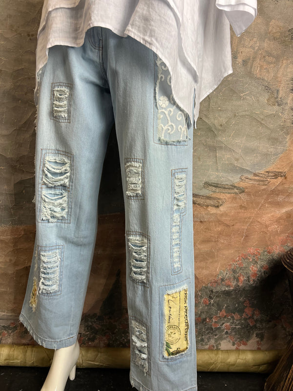 PLV-540 Vintage Patch Jeans