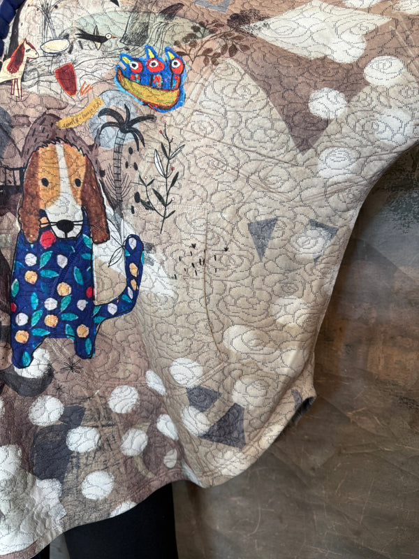 T812NB Drop Shoulder Top-Lunch Time