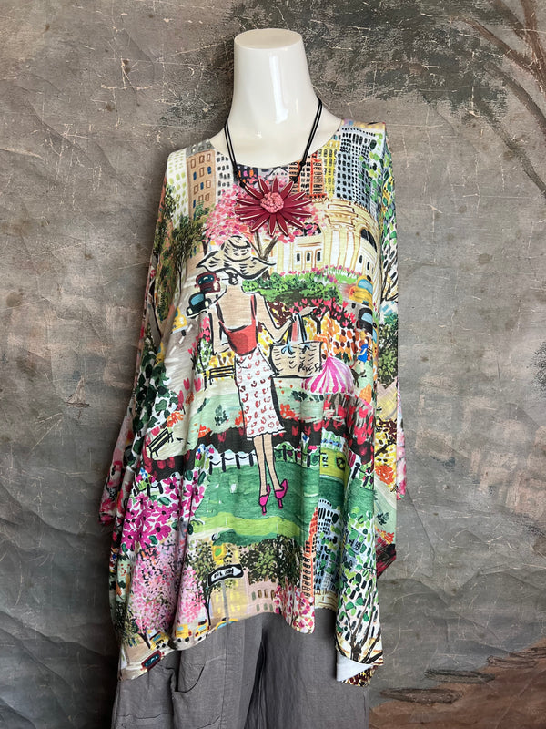 T1369K White Knit Whimsy Top-City Gal Shopper