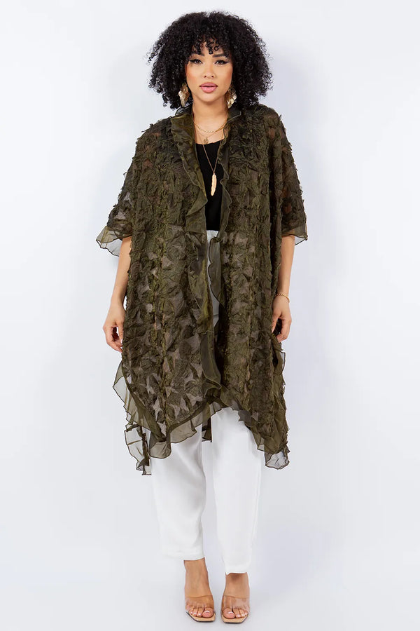 V18275 Cutout Cape-Pebble