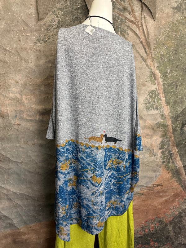 T721T Oversized Dolman Slv Top-Self Care