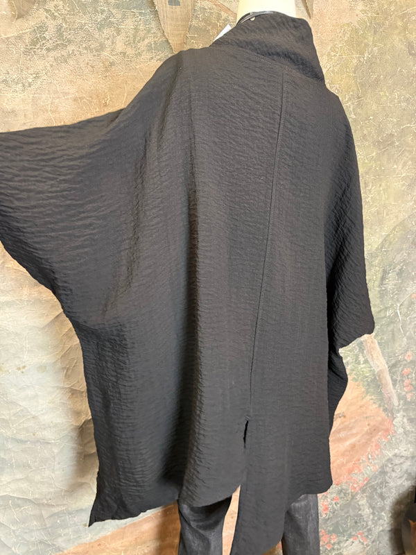 2066-11 Asymmetrical Cowlneck-Black