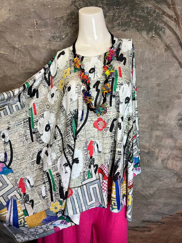 T1369K White Knit Whimsy Top-Daily Bloom
