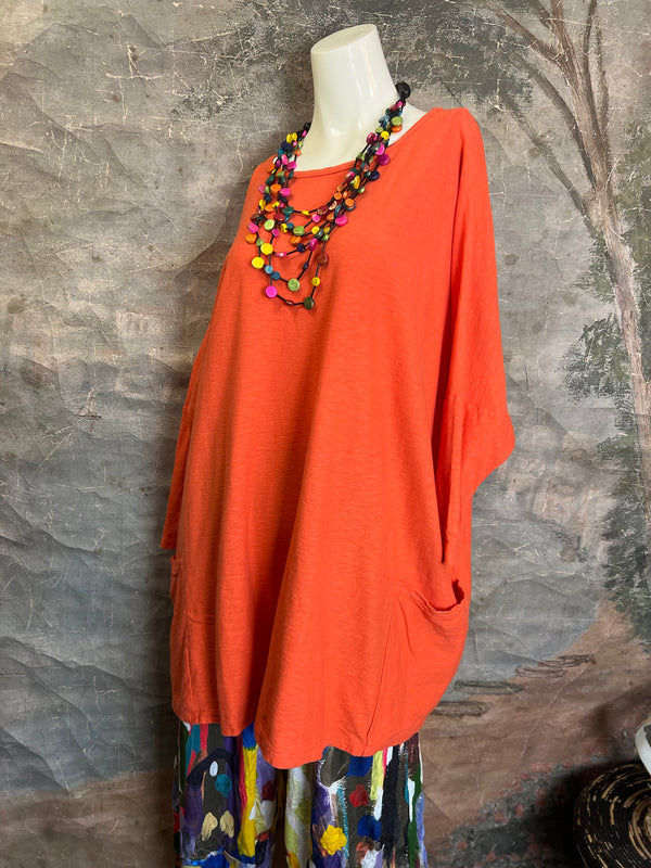 5016024 2 Pocket Pullover-Tabasco Orange