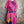 Load image into Gallery viewer, 90617P-23 Linen Paint Dress-Fuchsia
