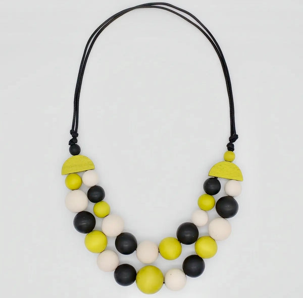 S25 Zuri Statement Necklace-LIME