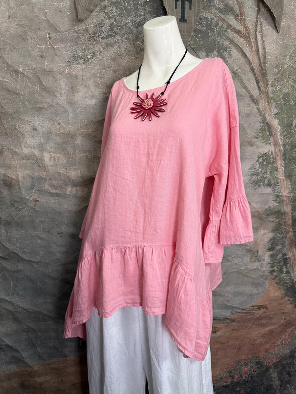 MP-HLT651 Baby Doll Top-Pink