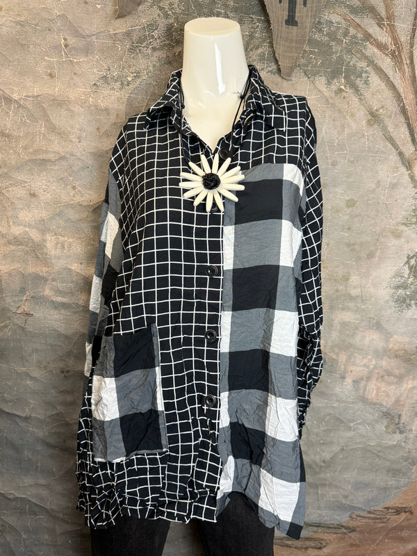 2550 Crushed Plaid Mix Shirt