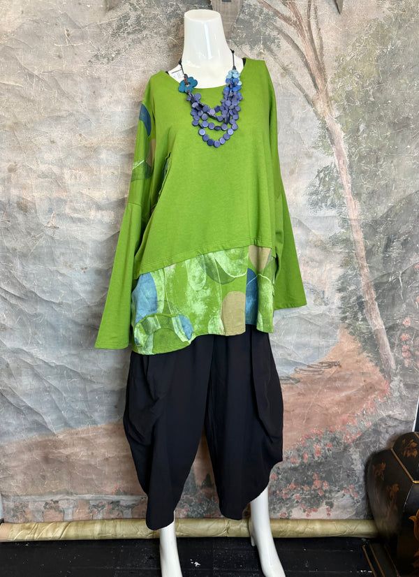 91865 Artsy Patch Pullover-kiwi