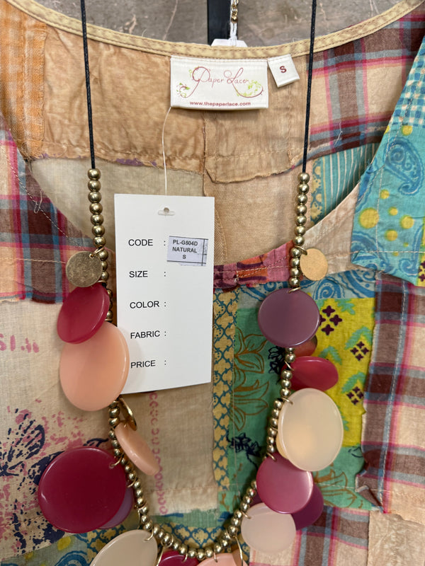 PL-504D Patchwork Tank Dress